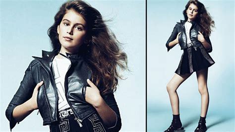 cindy crawford daughter versace ad|Cindy Crawford’s Daughter Kaia Models for Young Versace.